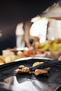 Close-up of food on table