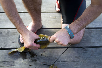Close-up of woman in bikini