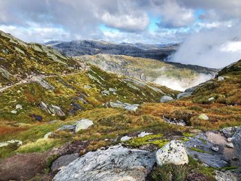 Panoramic view of landscape against sky