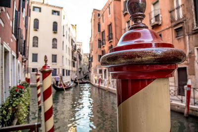 Canal amidst buildings in city