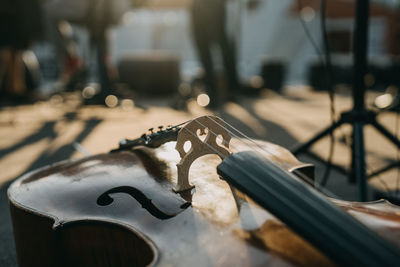 Close up cello