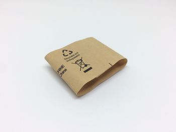 Close-up of text on white background