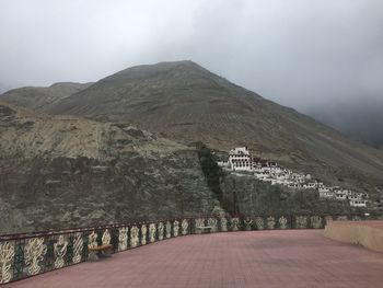Scenic view of mountain against sky