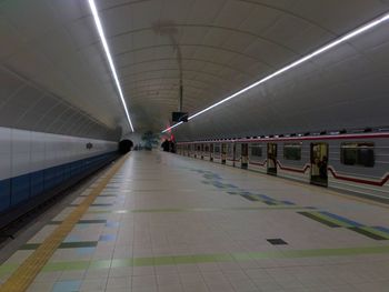 Train at subway station 