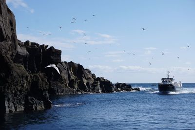 Scenic view of sea against sky