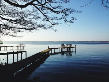 Pier in sea