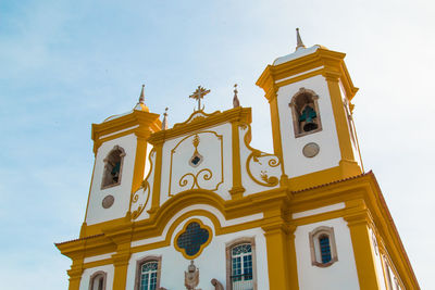 Low angle view of igreja matriz church against sky