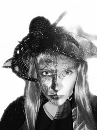 Close-up portrait of young woman