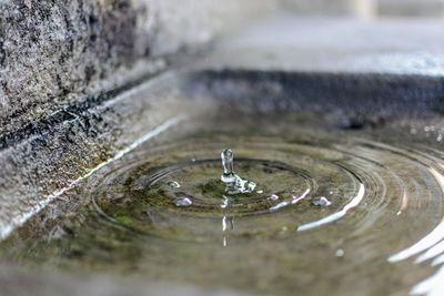 Close-up of splashing water