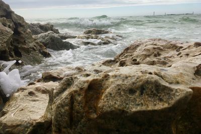 Rocks on beach