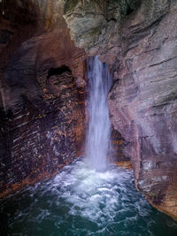 View of waterfall, varone waterfall 