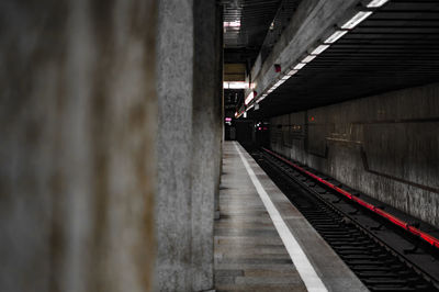 Railroad station platform