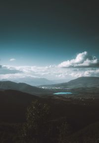 Scenic view of landscape against sky