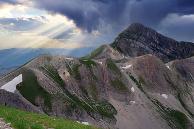 Mountain path to the pizzo intermesoli abruzzo