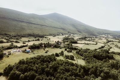 Scenic view of landscape against clear sky