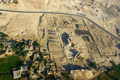 High angle view of a building