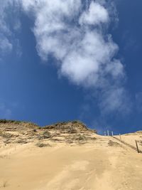 Scenic view of desert against sky