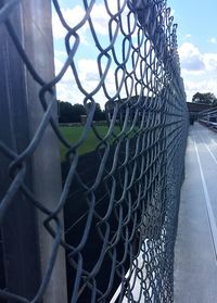 Close-up of chainlink fence