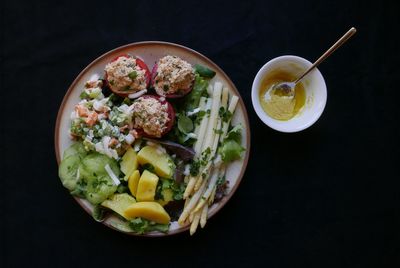 Close-up of served food