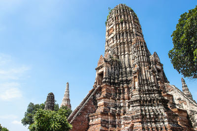 Low angle view of traditional building against sky