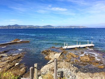 Scenic view of sea against sky
