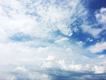 Low angle view of clouds in sky