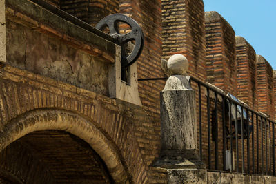 Low angle view of historical building