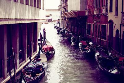 Boats in canal