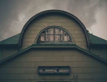 Low angle view of building against sky