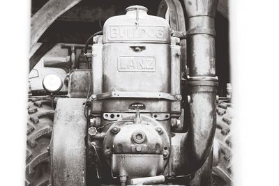 Extreme close up of machine part