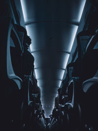 Interior of airplane
