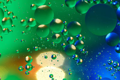 Full frame shot of bubbles 