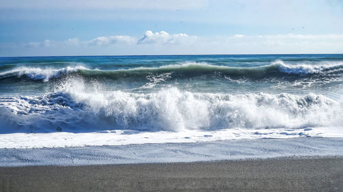 Scenic view of sea against sky