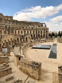 Amphitheater museum and gladiator movie 