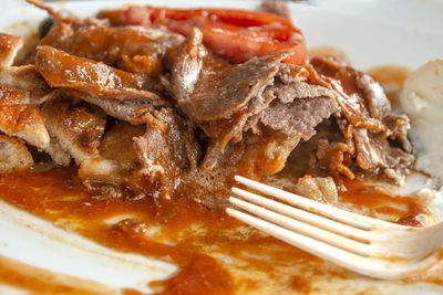 Close-up of food in plate