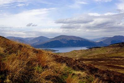 Scenic view of landscape against sky