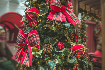 Close-up of christmas decoration