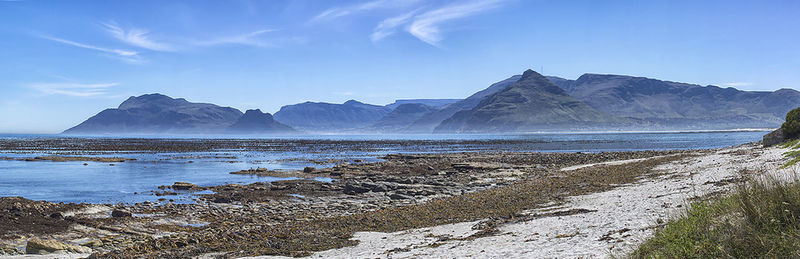 Panoramic view of beach against sky