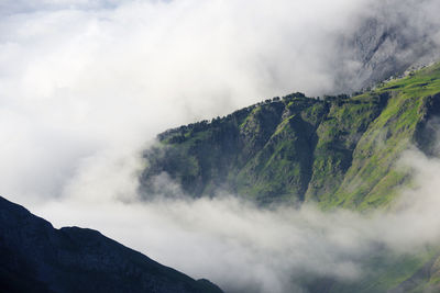 Landscape in ossau valley, pyrenees in france.