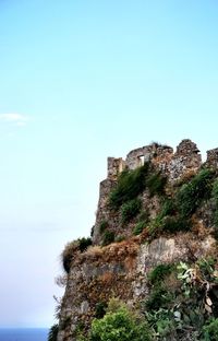 Built structure against clear blue sky