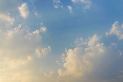 Low angle view of clouds in sky