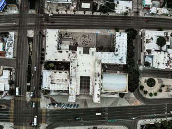 Aerial view of buildings in city