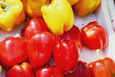 Full frame shot of bell peppers