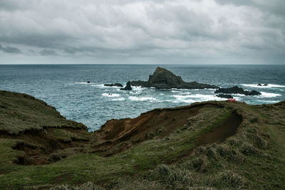 Scenic view of sea against sky