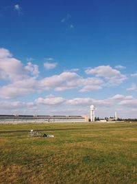 Built structure against cloudy sky