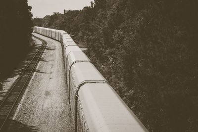 Train on railroad track