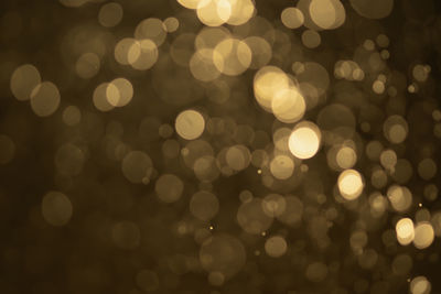 Defocused image of lights