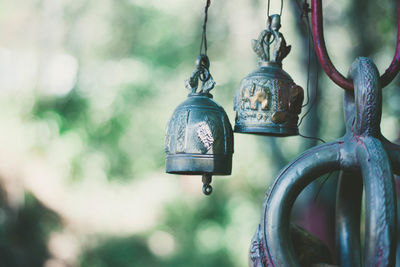 Close-up of old lantern