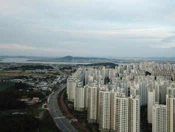 Aerial view of city