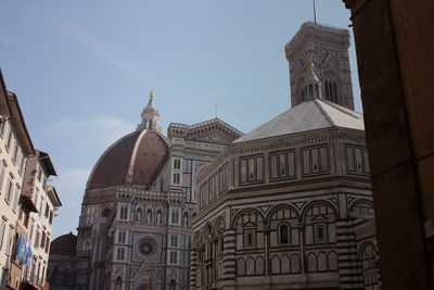 Low angle view of buildings against sky